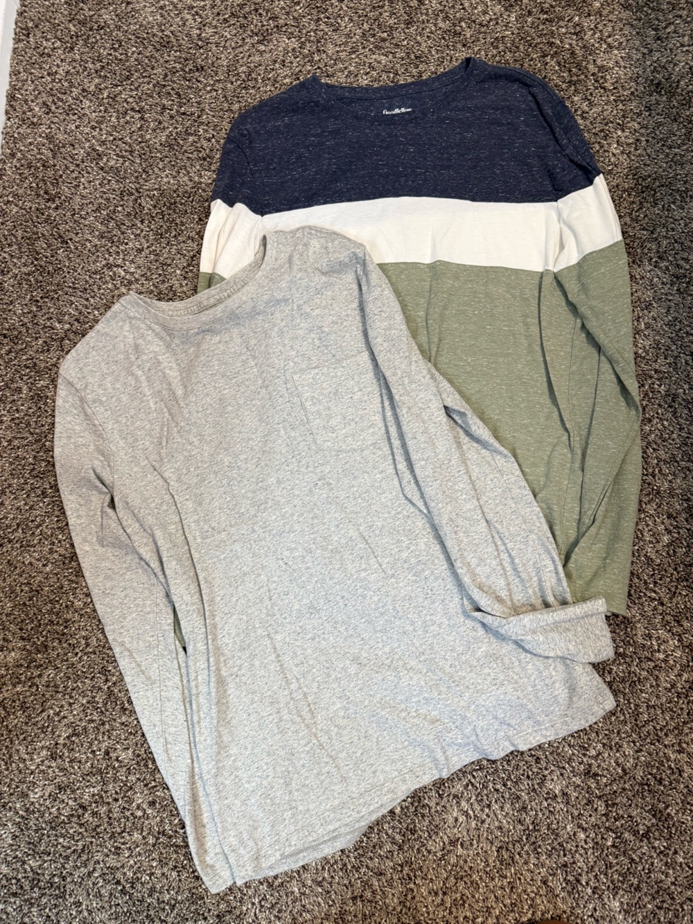 Goodfellow & Co Navy Heather Crew Neck Shirt bundle